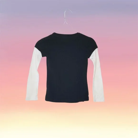 Total Girl Love and Peace Long Sleeve Layered T-shirt, Size 7-8. - Picture 2 of 2